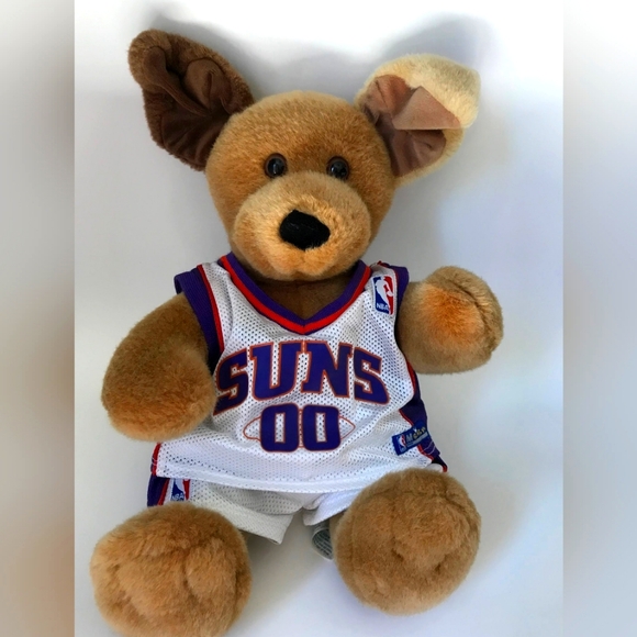Phoenix Sun NBA Build A Bear Brown Puppy Dog Plush with Jersey - Picture 1 of 5